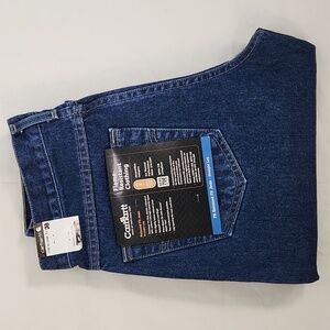 NWT CARHARTT Flame Resistant Relaxed Fit Straight Jeans 31×33.5"